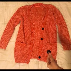 Orange cardigan